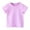 Purple2#, variant on qolati Girls Boys Short Sleeve T-Shirts Kids Solid Color Tee Tops Comfy Soft Round Neck Thin Casual Blouse 12M-12Y Spring