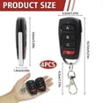 thumbnail image 2 of Pack of 4 Universal Garage Door Remote Controls,433 MHz,Clone Remote Switch for Gates and Garages, Handheld Transmitter, 2 of 5