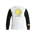 thumbnail image 5 of Nirvana Men's & Big Men's Smiley Graphic Crewneck Sweatshirt, Sizes XS-3XL, 5 of 5