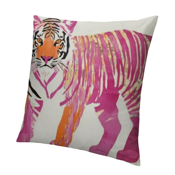 Tiger Throw Pillow Covers Preppy Chic Wildlife Tiger Animal Throw Pillow Covers Outdoor Lumbar Pillowcase Home