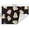 thumbnail image 5 of Halloween Cute Placemats 12x18 Inch Set of 4, Halloween Funny Ghost Pumpkin Table Place Mat Black and White Ghost Washable Table Mats Decorative Linen Fabric Table Mat for Dining Table, 5 of 6
