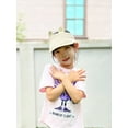 thumbnail image 3 of VIVIAN & VINCENT Boy's Girl's Wide Brim Sun Hats Straw Visor Summer Beach Hat for Kids Baby Toddler Beige 1-6yo, 3 of 6