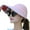 Pink, variant on Limei Sun Hat for Women, Women's Summer Empty Top Hat Breathable Foldable Large Brim Baseball Cap