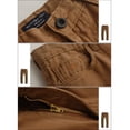 thumbnail image 4 of Pantalones casuales para hombre de corte recto y ajuste slim color marrón talla 30, 4 of 5