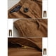 thumbnail image 4 of Pantalones casuales para hombre de corte recto y ajuste slim color marrón talla 30, 4 of 5