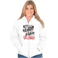 thumbnail image 4 of Happy Halloween Spooky Macabre Horror Zip Up Hoodie Men's Women's Brisco Brands X, 4 of 6