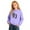 Purple, variant on SonxaHe Infant Boys Hoodie Cartoon Print Loose Soft Hooded Sweatshirts Child Long Sleeve School Sports Cozy Hoodies Black,Sized 1-2