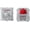 Red, variant on GATERON Jupiter Banana Keyboard Switches, Tactile 59gf RGB LED 5 Pin Factory Pre-lubed Key Switches for MX Mechanical Keyboard(Banana,110PCS)