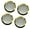 Arabian gold, variant on 4Pieces Decorative 55mm Quartzs Clock Face Inserts with Classical Arabic or Roman Numerals for Multiple Use Crafting