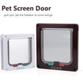 thumbnail image 3 of Cat Door Pet Entry Safe Ferromagnetic Pet Flap Door 4 Ways Locking Automatically Close for Kitty Small Dogs, 3 of 8