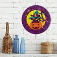 thumbnail image 7 of GZHJMY Pumpkin Cat Wall Clock, 10" Silent Non Ticking Round Clock, Oil Painting Easy to Read Clock for Living Room Bedroom Bathroom Home Decor Holiday Gifts, 7 of 7