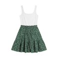 thumbnail image 4 of DHFJKG Summer Dresses For Women Floral Tank Dress Sleeveless Scoop Neck A-Line Mini Sundress Bohomian Beach Outfits Trendy Dresses, 4 of 5