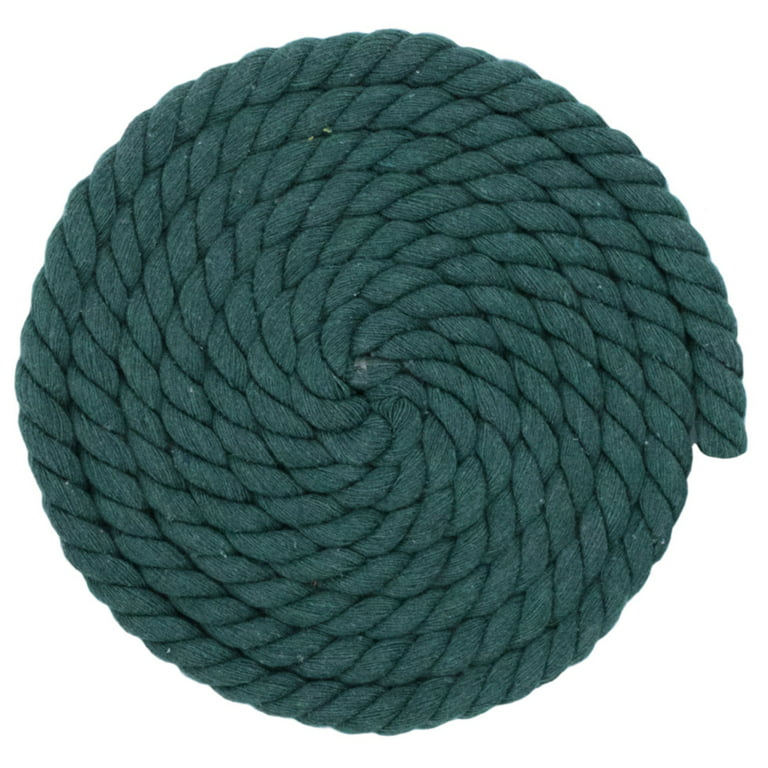 West Coast Paracord 1/2-inch Thick Super Soft Artisan Decorative Twisted  100% Cotton Rope - Multiple Colors and Lengths - Crafting & Macrame 