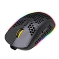thumbnail image 1 of Ratón Inalámbrico T90 de HXSJ con Bluetooth 5.0/3.0, 2.4G, DPI Ajustable y Efectos de Luz RGB en Color Negro, 1 of 7