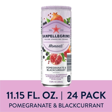 Sanpellegrino Momenti Pomegranate & Blackcurrant 11.15 fl oz. Cans (24 (Best Pomegranate Juice Brand In India)