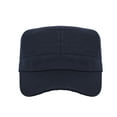 thumbnail image 4 of TOPTIE Mens Cotton Twill Army Cadet Cap, Adjustable Military Hat, Navy Blue, 4 of 7