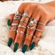 thumbnail image 4 of Anillos de nudillo, anillos de dedo índice, conjuntos de anillos apilables, anillos de Halloween, joyería para mujeres y niñas, 4 of 4