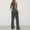 Gray, variant on MSJUHEG Linen Pants Women Linen Sets for Women 2 Piece 2 Piece Outfits 2025 2 Piece Matching Summer Summer Outfits for Women Sleeveless Round Neck Tank Tops Lounge Sets for Women Black L