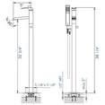 thumbnail image 2 of ALFI brand AB2843-PC Polished Chrome Single Hole Floor Mounted Waterfall Tub Filler, 2 of 10