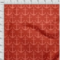 thumbnail image 4 of oneOone Cotton Silk Red Fabric Nautical Sewing Craft Projects Fabric Prints By Yard 42 Inch Wide, 4 of 4