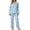 Blue C, variant on Stamzod Silk Pajama for Women Two Piece Long Sleeve Satin Button Down Pajamas Women Fall Lounge Sets Soft Sleepwear