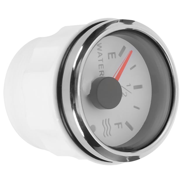 Electric Water Level Gauge, Stainless Steel 9-32V DC Water Level Gauge Professional For RV Modification For Boat Yacht Black,White