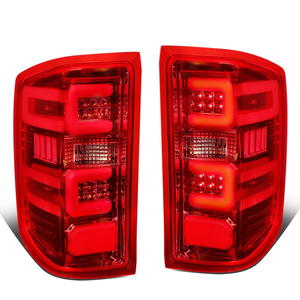 For 20142019 Chevy Silverado / GMC Sierra 1500 2500 3500 HD Red 3D LED