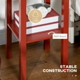 thumbnail image 3 of HomCom 30" Elegant Narrow Accent End Bedside Sofa Table with Storage Drawer, Red, 3 of 9