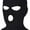 Black, variant on Unisex 3-Hole Knitted Ski Mask Full Face Mask Cover Neck Gaiter Winter Balaclava Warm Knit Beanie for Outdoor Sports (Hot Pink)