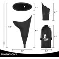 thumbnail image 4 of Female Urination Device Reusable Female Urinal Lets You Pee Standing Up,Extension Tube Design,No Leakage and No Splash for Camping,Hiking,Music Festival,Including Hose and Waterproof Bag, 4 of 7