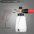 thumbnail image 5 of Snow Foam Cannon Pressure Washer Lance 1L Bottle Soap Sprayer Adjustable Foam Gun 1/4 Quick Connect Car Wash Jet Nozzle High Pressure Cleaning Tool with Spray Tips, 5 of 10