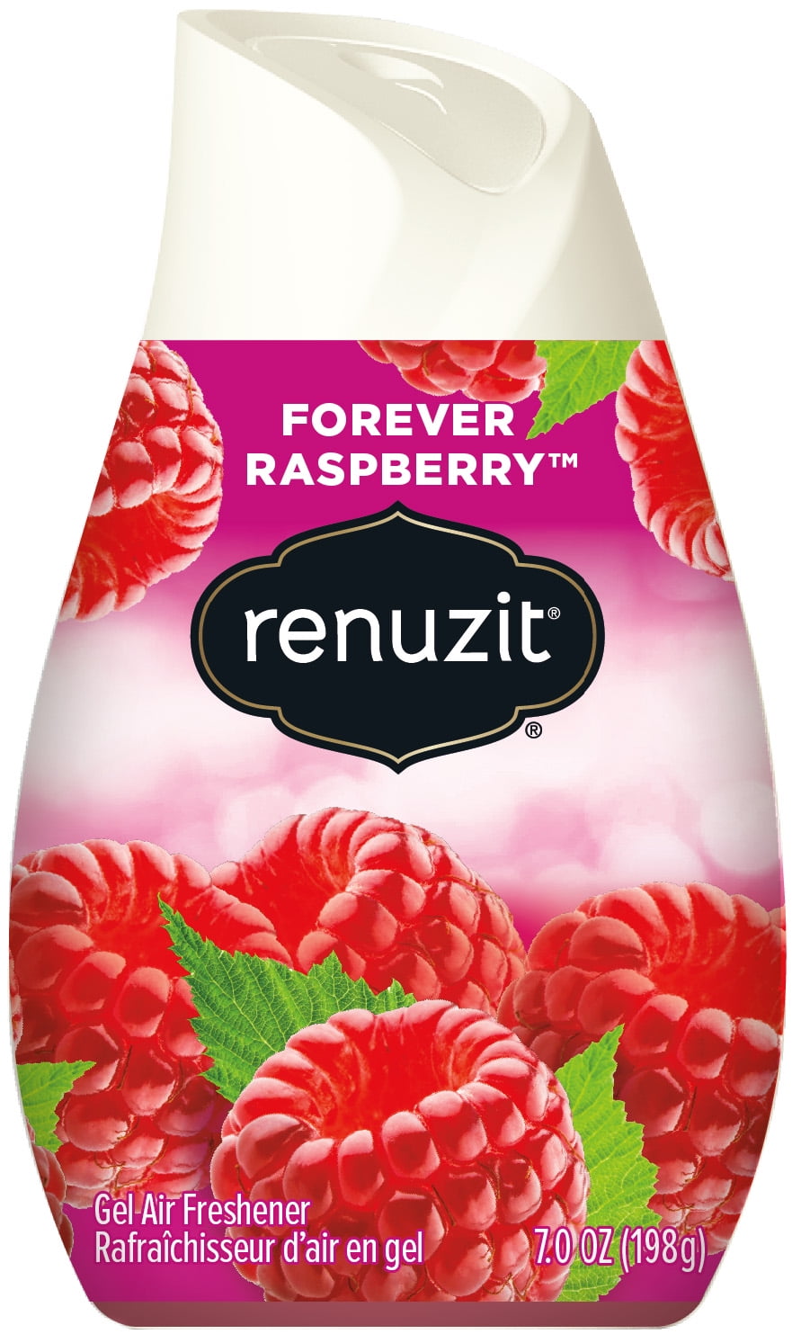 Renuzit Solid Gel Air Freshener Cone, Forever Raspberry, 7.0 Ounce