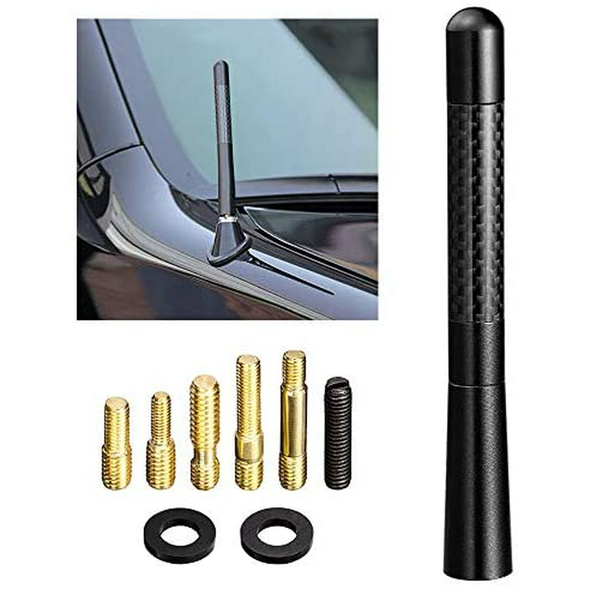 Bingfu Vehicle Antenna Mast Carbon Fiber Car Antenna Replacement for Ford F Series F150 Raptor F250 F350 F450 Super Walmart