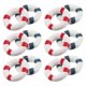thumbnail image 4 of 12pcs Miniature Swim Ring Figurine Resin Tiny Nautical Life Ring Decorations, 4 of 5