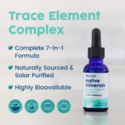 NativePath Liquid Trace Minerals Drops, Full-Spectrum Ionic Electrolyte Complex with Magnesium, Sugar-Free, 30 Servings