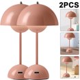 thumbnail image 1 of Lámpara Decorativa Nocturna Táctil USB Retro para Habitación Y Cafetería Rosa 2 Uds Cgtredaw, 1 of 2