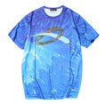 thumbnail image 2 of Camiseta Deportiva Sunnimix 3D Impreso Cuello Redondo Azul, 2 of 8