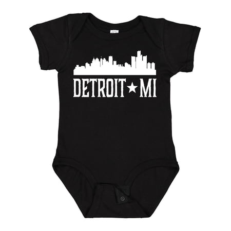 Inktastic Detroit Michigan Skyline MI Cities Boys or Girls Baby Bodysuit
