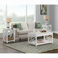 thumbnail image 2 of Alaterre Furniture Coventry 36" Wood Coffee Table and Two End Tables with Tray Shelf - White, 2 of 9