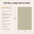 thumbnail image 3 of OTHWAY Extra Large Non-Slip Bath Mat with Strong Suction Cups, 28" x 17" Soft Rubber Shower Mat for Bathroom Floor, Durable & Skin-Friendly Bath Rug(Brown), 3 of 9