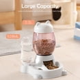 thumbnail image 3 of Xihbxyly Comedero Automático para Mascotas, Dispensador de Comida y Agua de Gran Capacidad, Base Antideslizante, Fácil de Limpiar, Diseño Dividido, Botella de Agua Universal, Ideal para Viajes, 528 M, 3 of 6