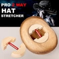 thumbnail image 3 of Hat Stretcher for Fitted Hats, Adjustable Hat Stretcher Fitted Hat Size 7 to 8 1/2, Hat Jack Stretcher, Hat Reshaper Fits All Cap - Solid Wood, Heavy Duty of Hat Extender, 3 of 6