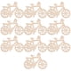 thumbnail image 1 of 10 piezas de recortes de madera sin terminar, virutas de madera para manualidades, rodajas de madera, recortes de bicicletas sin pintar, 1 of 8