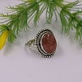 thumbnail image 3 of Fine Silver Rhodocrosite Ring for Women Handmade in Jaipur, 3 of 4