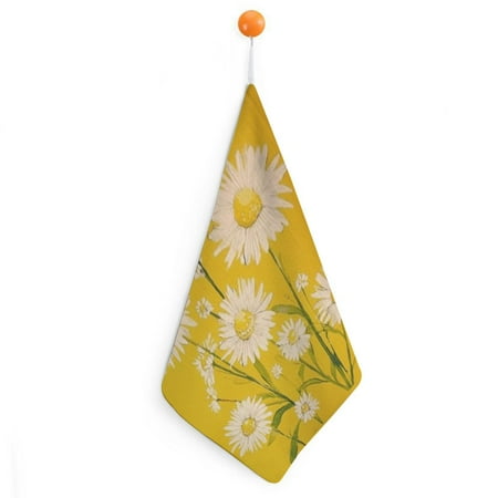 

Autua Daisies Reusable Hand Towels Ultra-Fine Fiber Kitchen and More 11.8x11.8in 2pcs