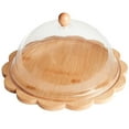 thumbnail image 2 of Bamboo Cake Plate with Dome, 2 of 5