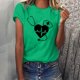 thumbnail image 2 of Camisetas con estampado de letras y cuello redondo de verano para mujer, blusas femeninas cómodas y elegantes, Tops OAVQHLG3B Store lin121212, 2 of 5