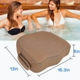 thumbnail image 3 of Hot Tub Booster Seat for Adults, 5 Inch Thick Supportive Cushion with Non-Slip Bottom, Weighted for Quick Sink Without Float, Spa Booster Seat for Hot Tub (Including Inflatable), Pool, Bathtub, 3 of 14