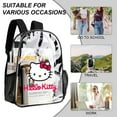 thumbnail image 2 of Heavy Duty Clear Backpack Clear Bag Stadium Approved Waterproof Hello CAT Kitty PVC Transparent Backpack Stadium backpack 17 x13 x5in Capacity See Through Backpack for Sport Events,Travel, 2 of 8