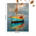 thumbnail image 3 of Seascape Sailboat Canvas Print Wall Art for Living Room Office Bathroom Entryway Den, 3 of 8